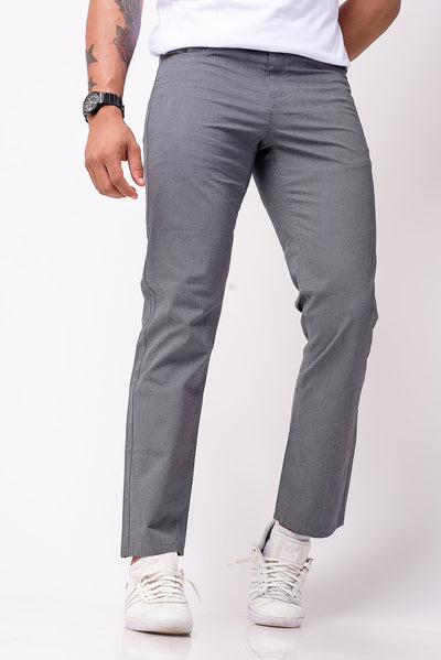 grey casual pants with side pockets - 3-FTY