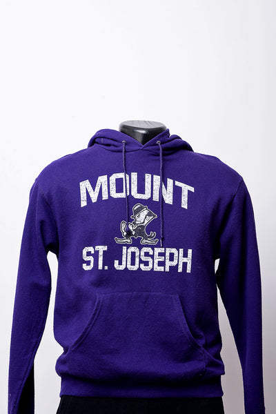purple hoodie with white print - 3-FTY